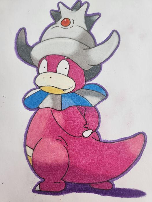 Shiny Slowking by DavidsonCartoons on DeviantArt