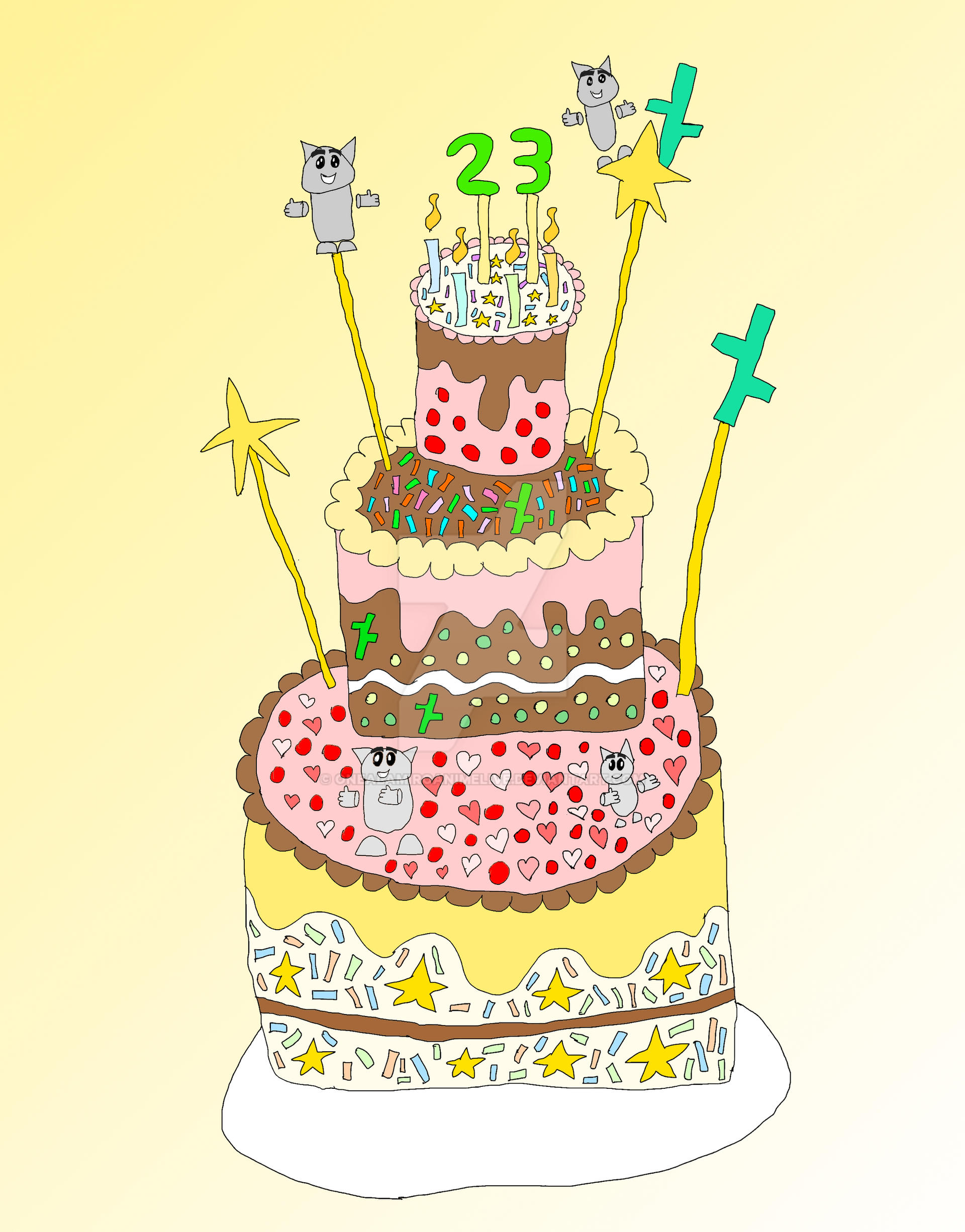 Cake Drawing Javascript Tutorial Draw Cake by onealamiroanimelive on DeviantArt