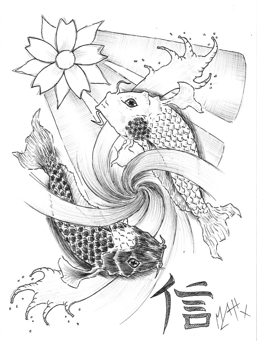 Знак рыбы Инь Янь