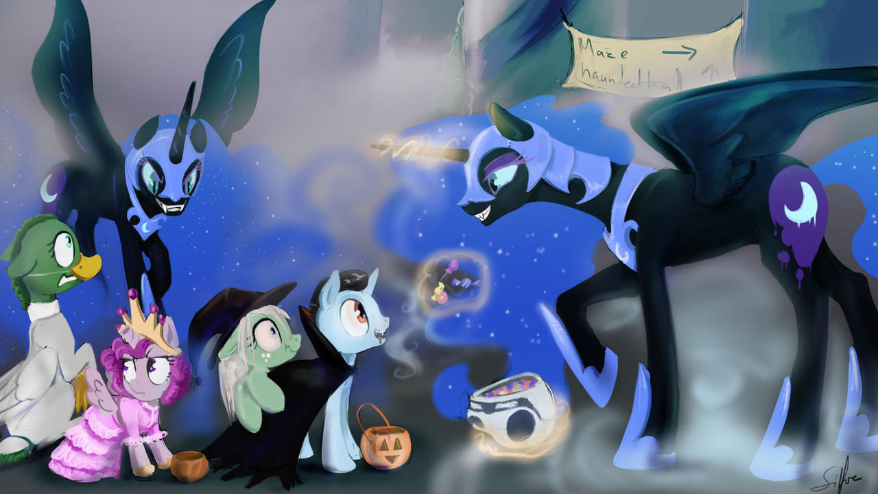 Royal Sketchbook: Nightmare Night in Canterlot