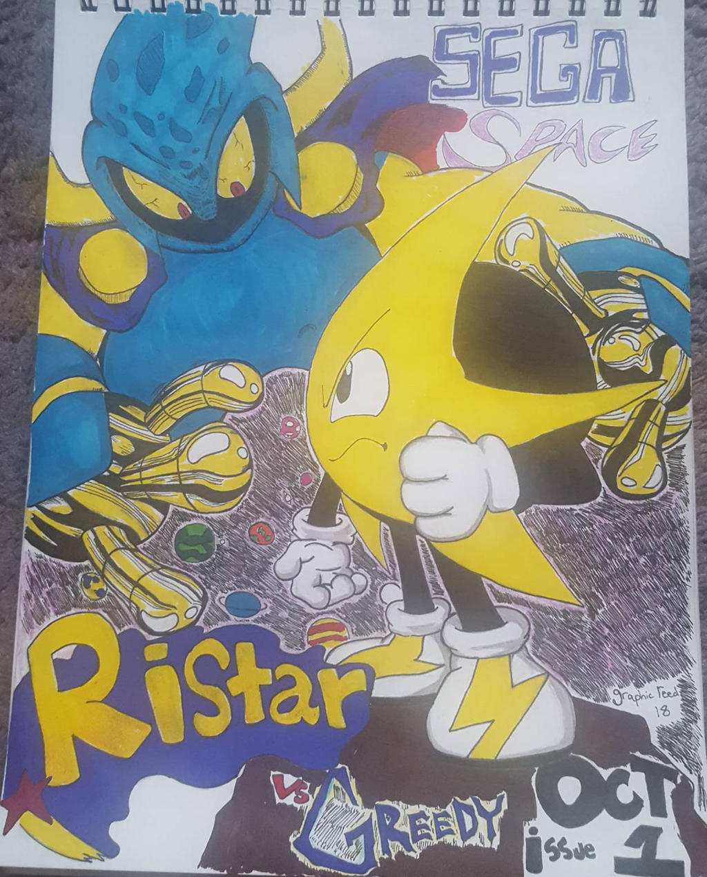 Raistar Draw Ristar by graphicreed on DeviantArt