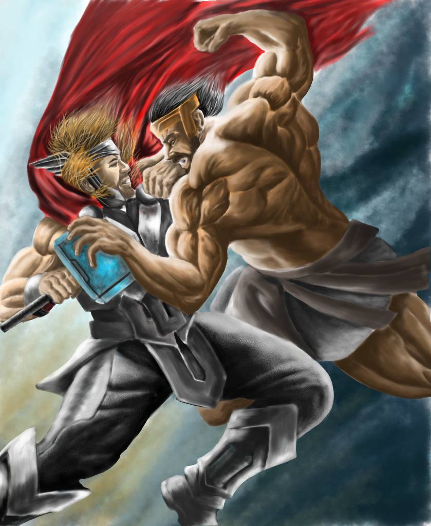 Thor from God of War Ragnarok fanart by Zyphier00 on DeviantArt