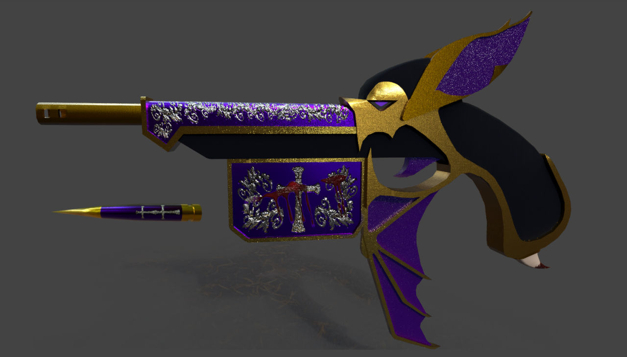 Vampire Gun Rifle Vampire gun and bullet Render by Vamrome on DeviantArt