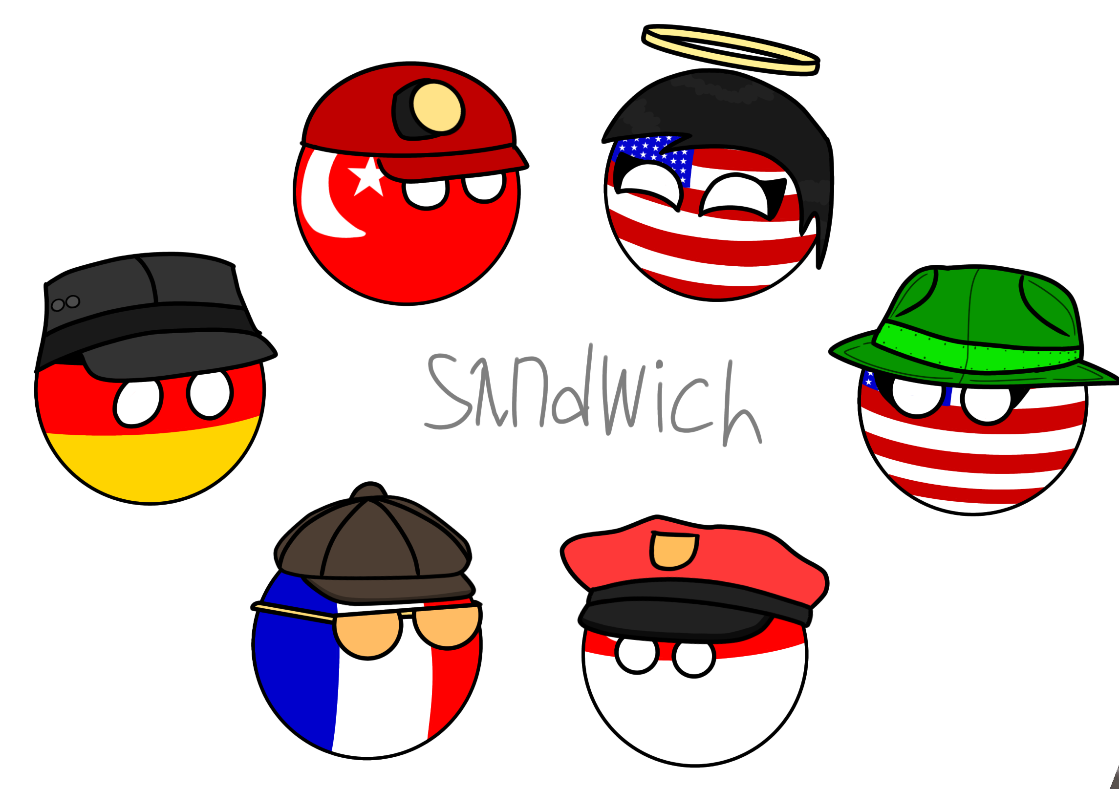 Even more countryballs. The third part by S4ndw1chDA on DeviantArt