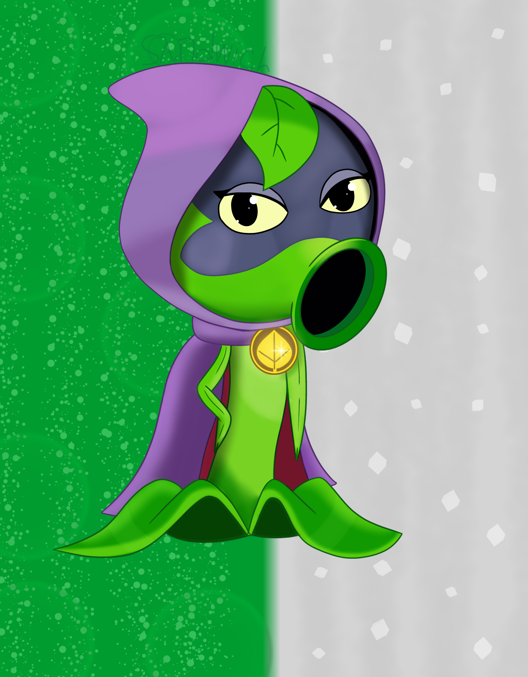 Plants vs Zombies Peashooter Velour Hood