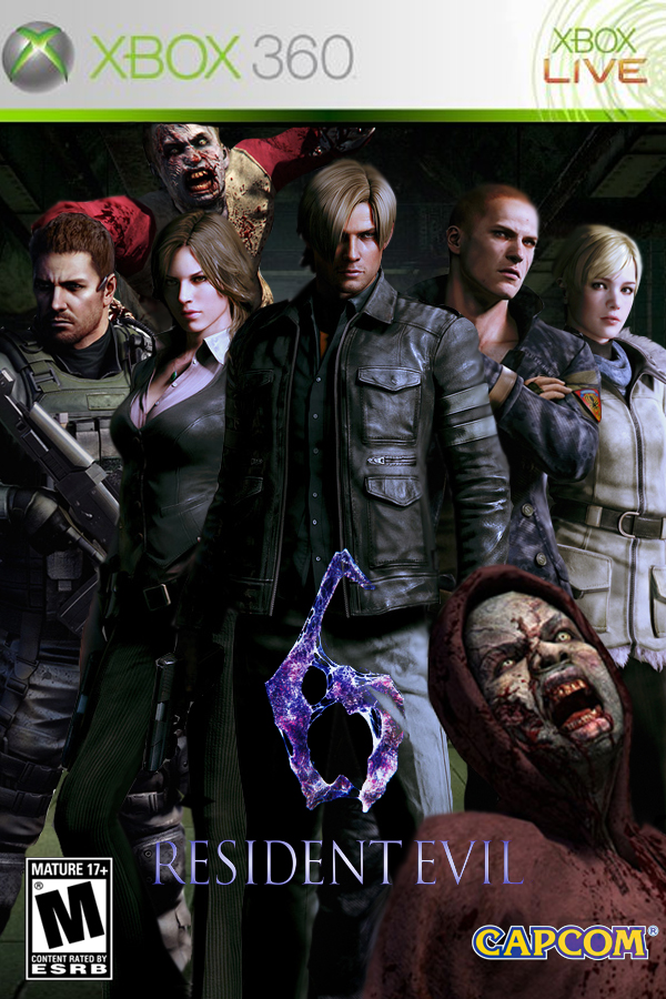 Resident Evil 6 Xbox 360 cover art by DComp on DeviantArt