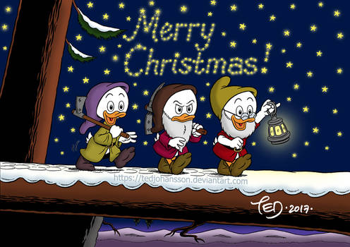 Merry Christmas from Huey, Dewey and Louie