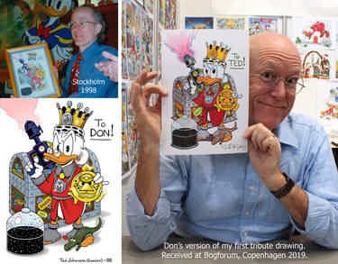 Don Rosa's version of my first tribute drawing