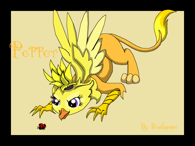 Mlp Pepper Pepper (mlp griffon oc) by Binikastar on DeviantArt