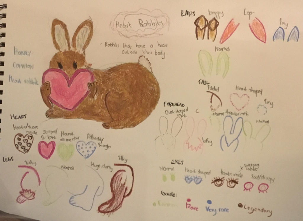 Heart Spotted Rabbit Heart rabbit species ref (COMMON ADOPTABLE) by sarymarie on DeviantArt