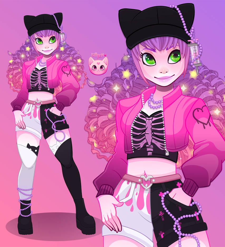 Pink Girl by KittRen