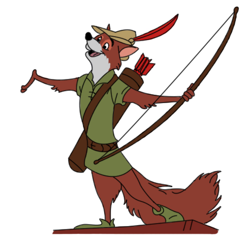 drawings of robin hood