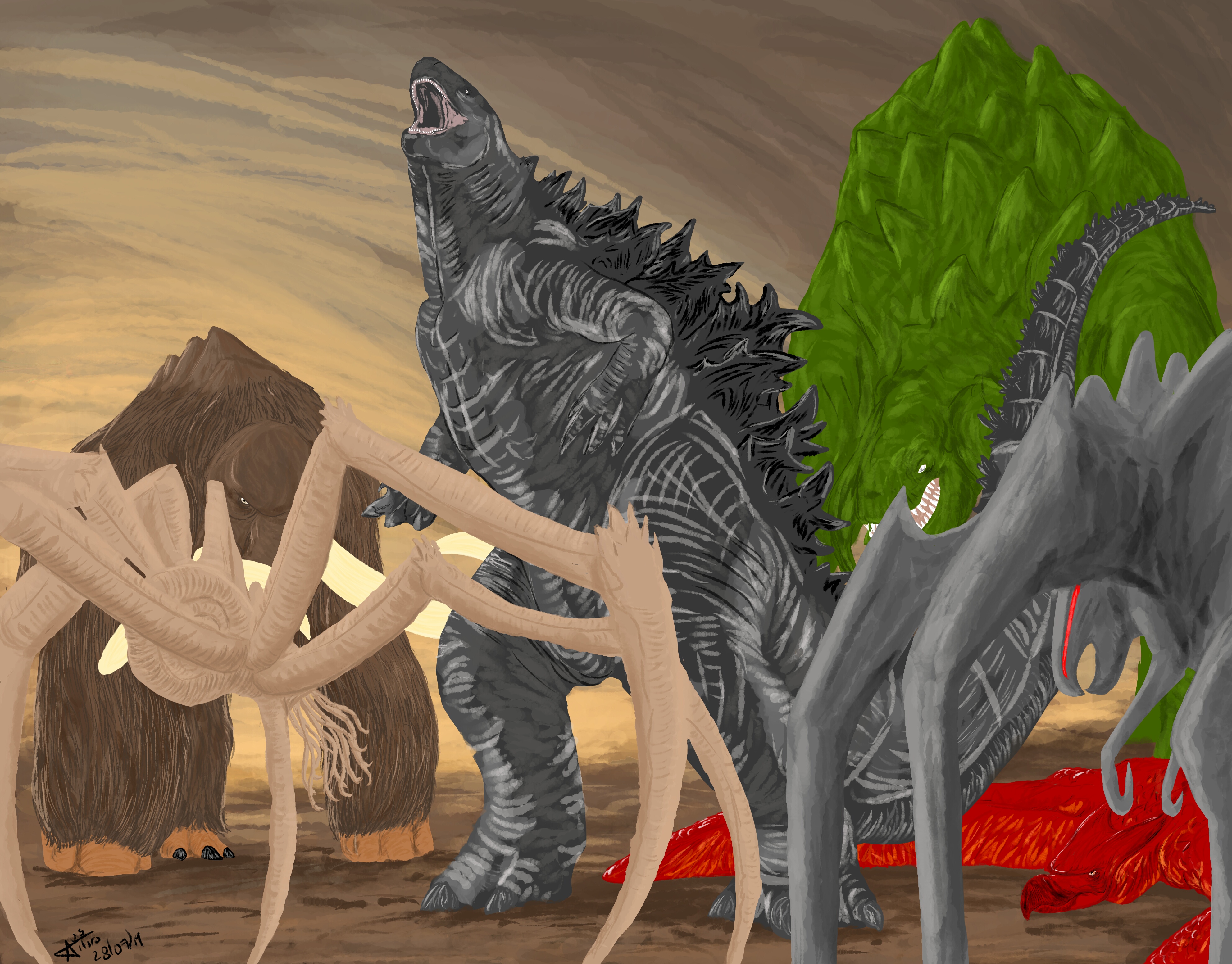 Titanus Mokele Mbembe by godzilla_fan_art  All godzilla monsters,  Godzilla, Fan art