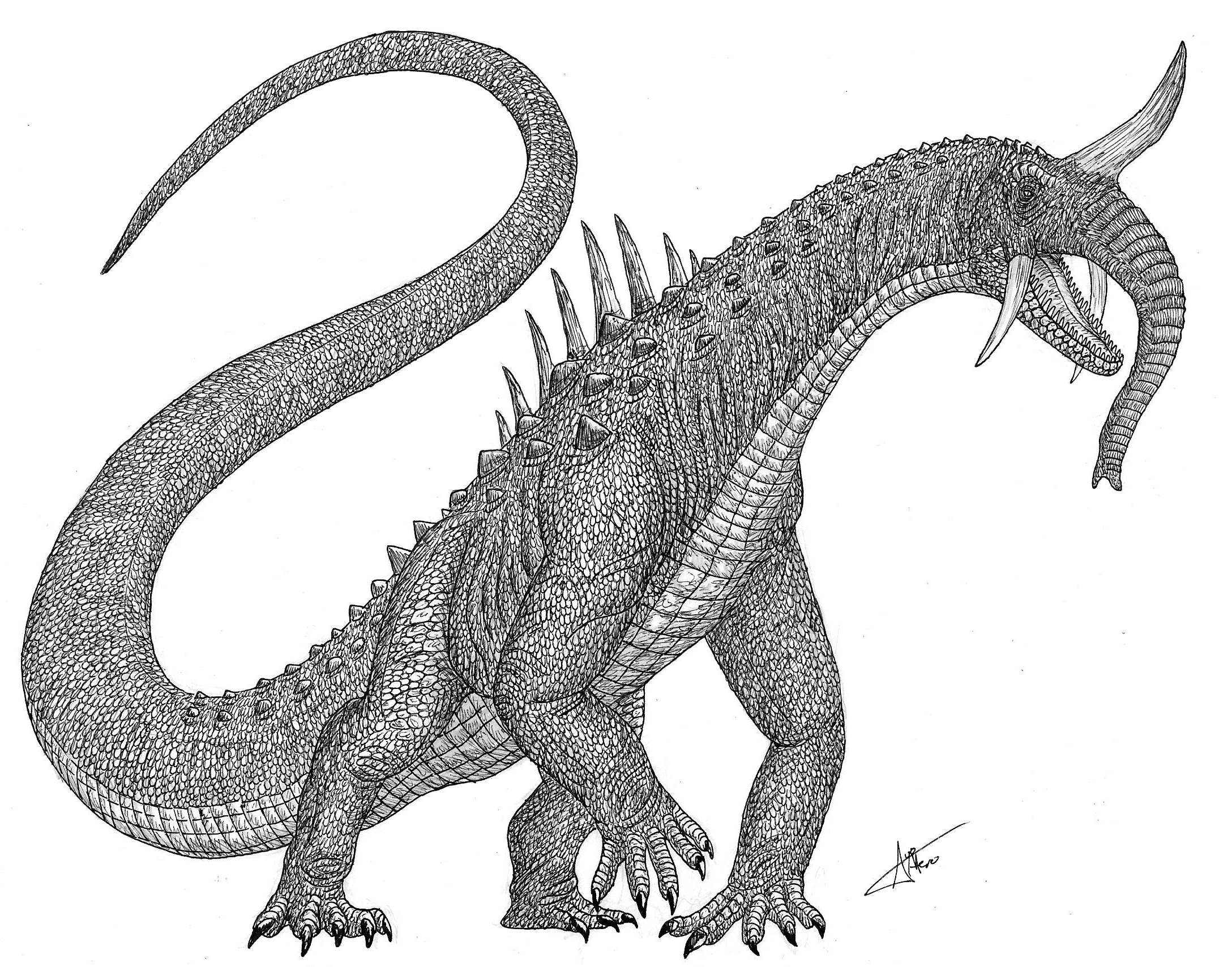 Titanus Mokele Mbembe by Kurotitan7125 on DeviantArt