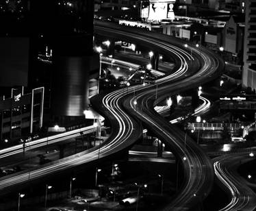 Panama City Street Nightscape