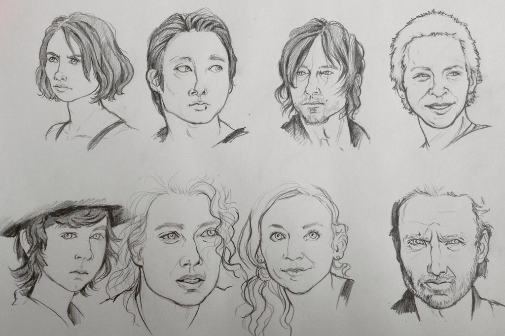 TWD character sketches