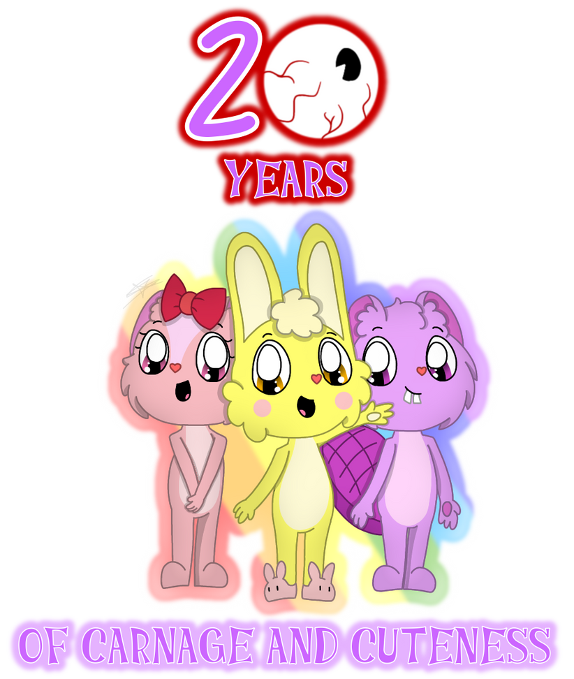 Happy Tree Friends: 20th Anniversary by LunaKittyfox on DeviantArt