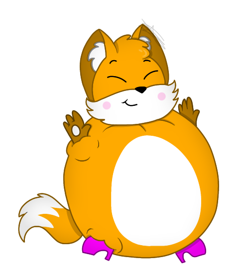 Inflated Foxy (Trade) by LunaKittyfox on DeviantArt