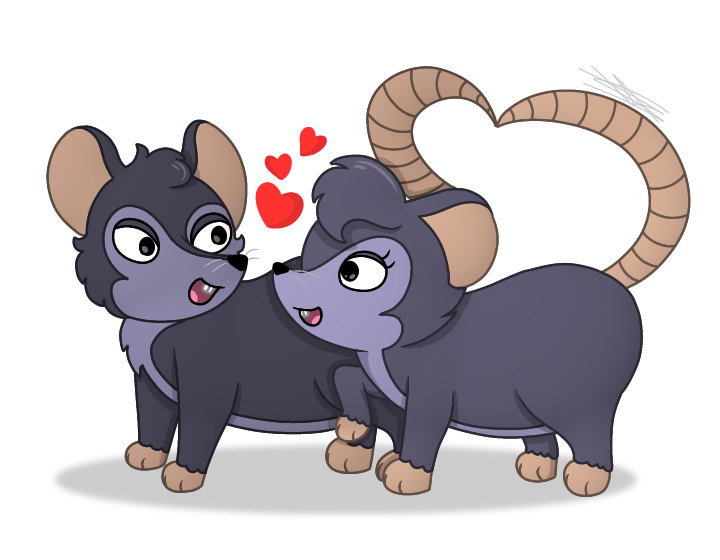 2 Rats Animated Two rats in love by LunaKittyfox on DeviantArt