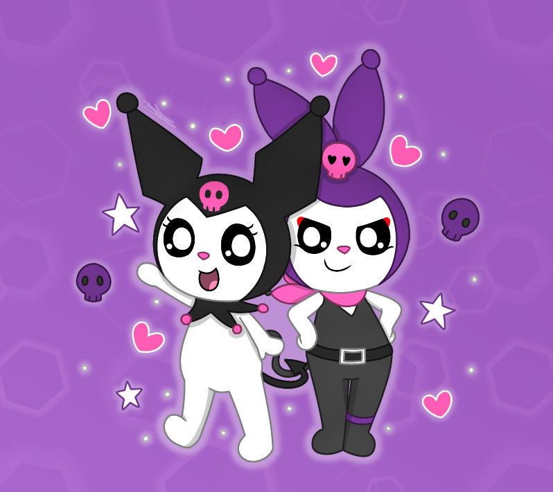 Kuromi and Romina by LunaKittyfox on DeviantArt