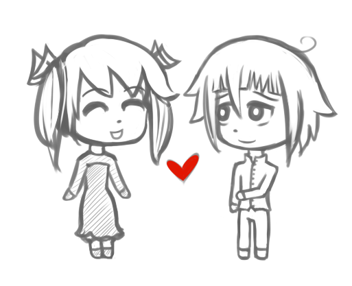 Crona X Maka Chibi