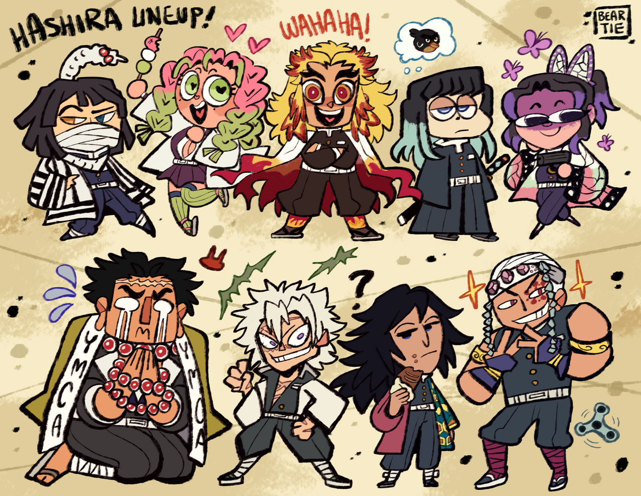 Custom Lean Hashira HASHIRA LINEUP by Beartie on DeviantArt