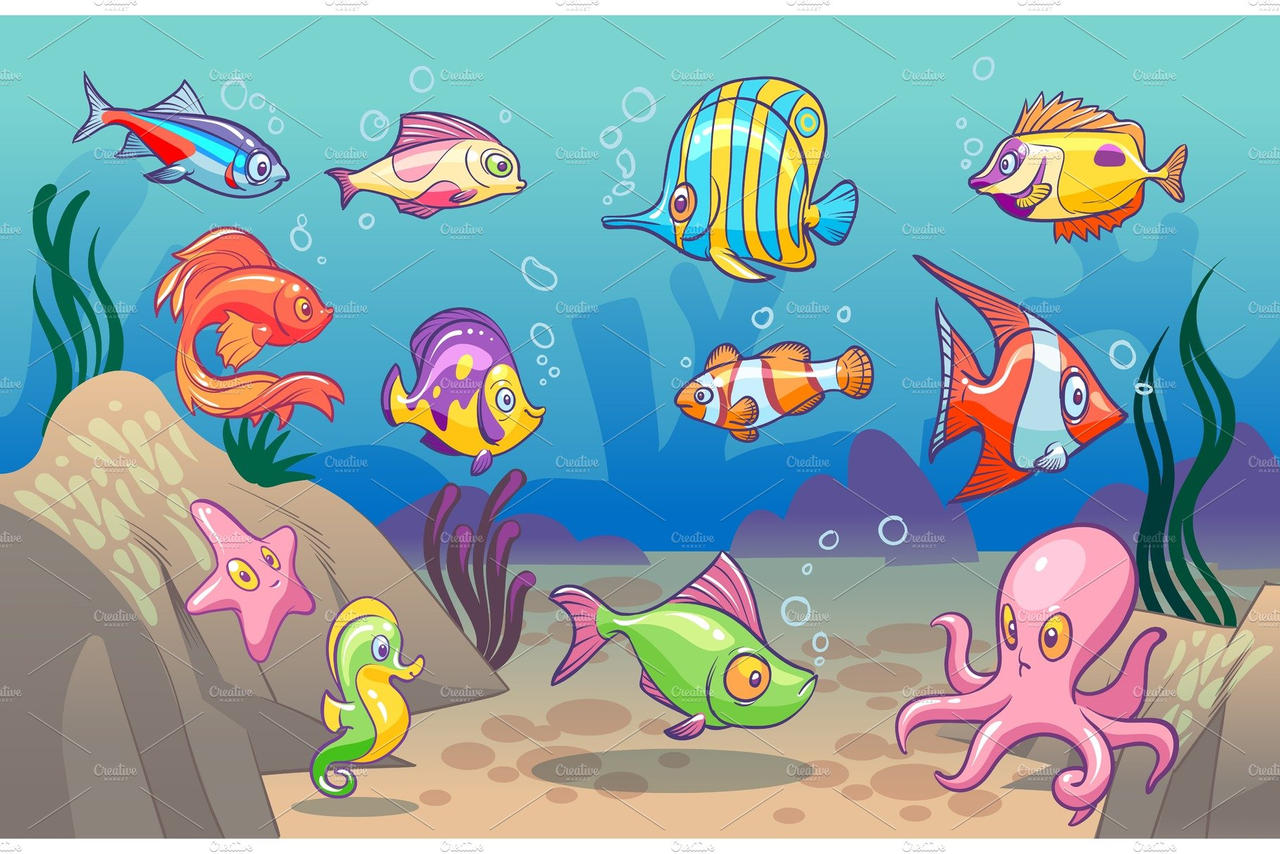 How To Draw An Underwater Ocean Scene