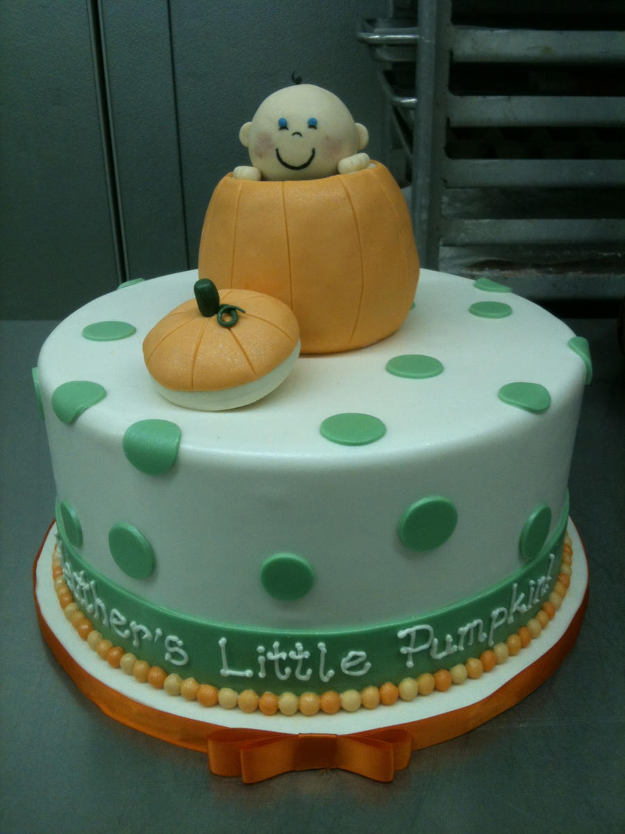 Pumpkin Baby Shower Cake