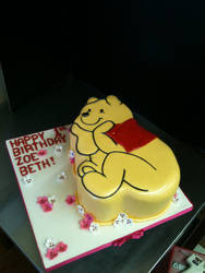 Winnie the Pooh Cutout Cake