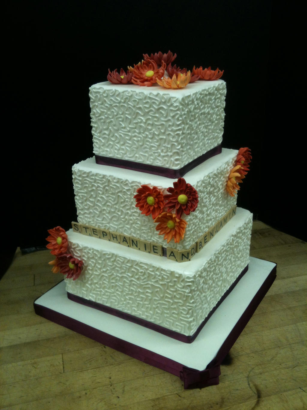 Scrabble Wedding Cake