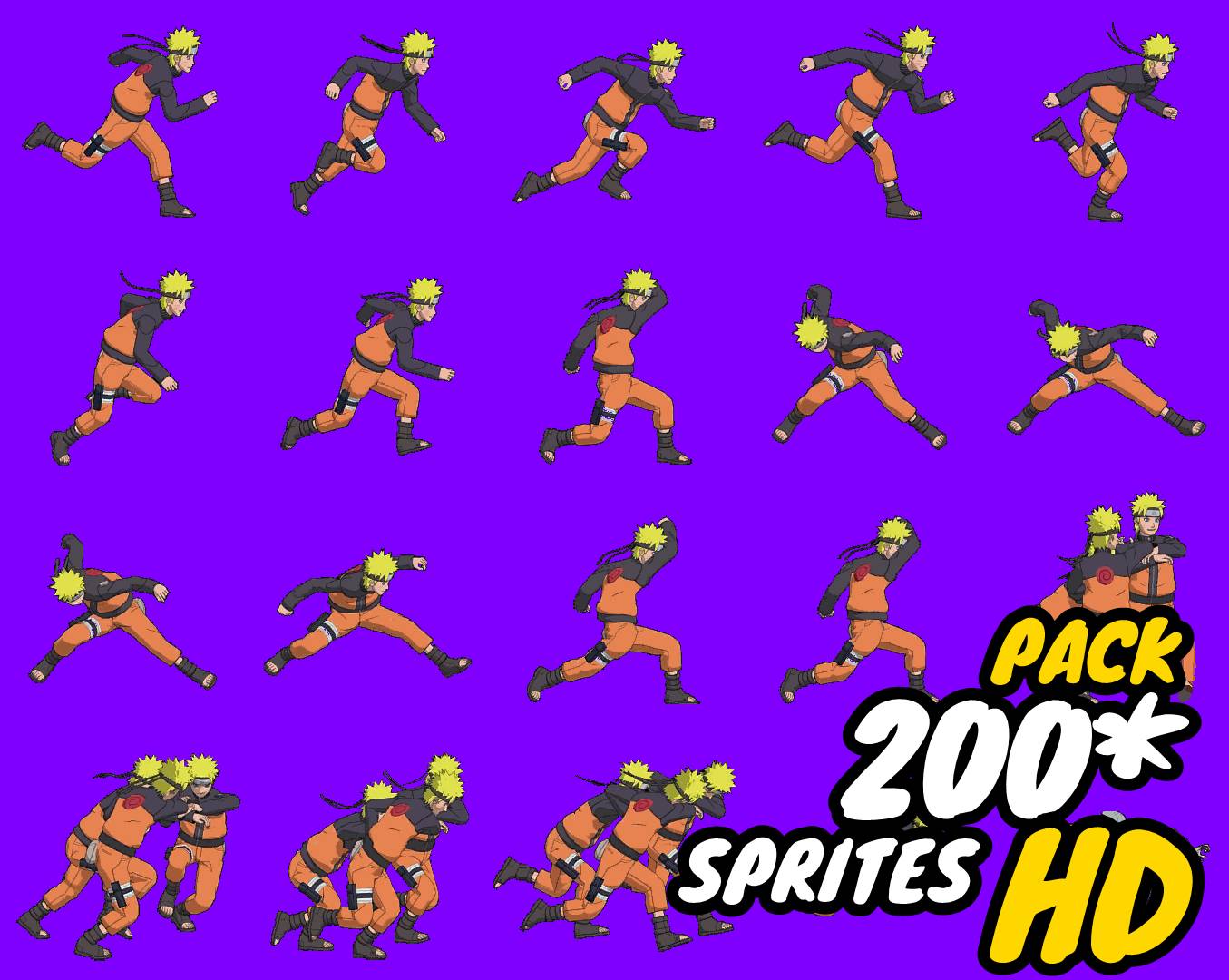 Uzumaki Naruto Sprites from Naruto Mobile Download by