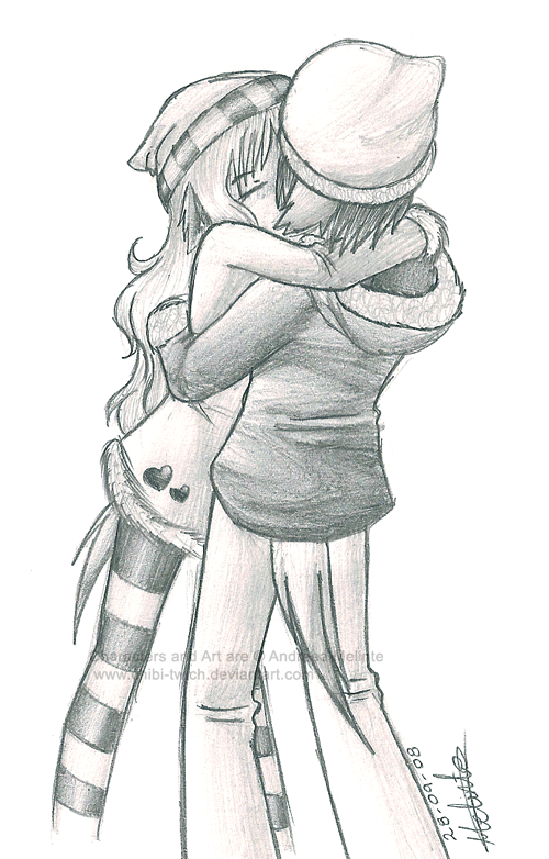 Chibi Kiss Anime Couple Base
