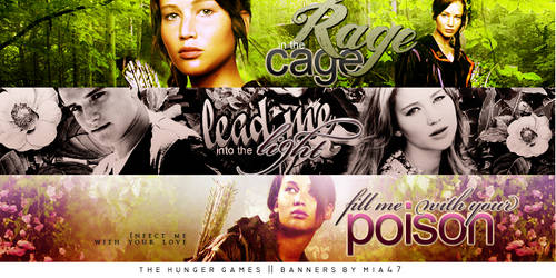 The Hunger Games banners