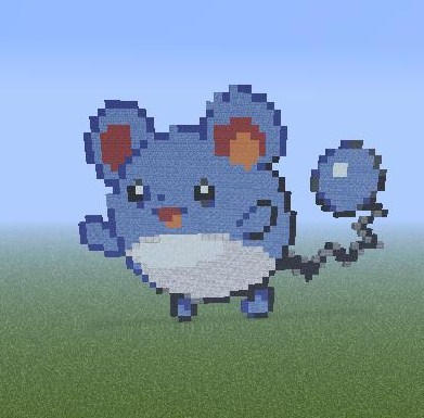 Minecraft Meril minecraft marill by Kumacw13 on DeviantArt