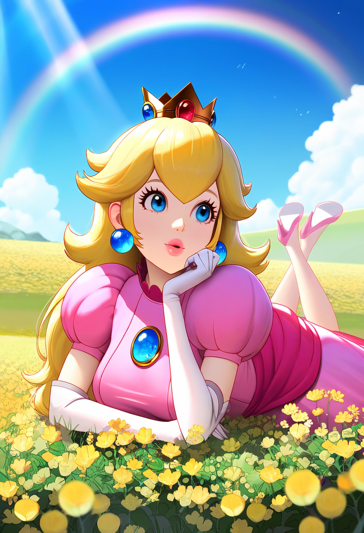Fanatsy Peach Flowers (and Peach) by petit99 on DeviantArt