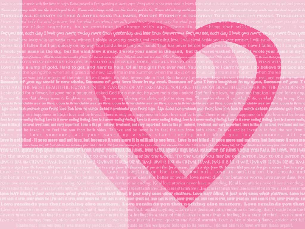 Love Hearts Quotes Wallpaper