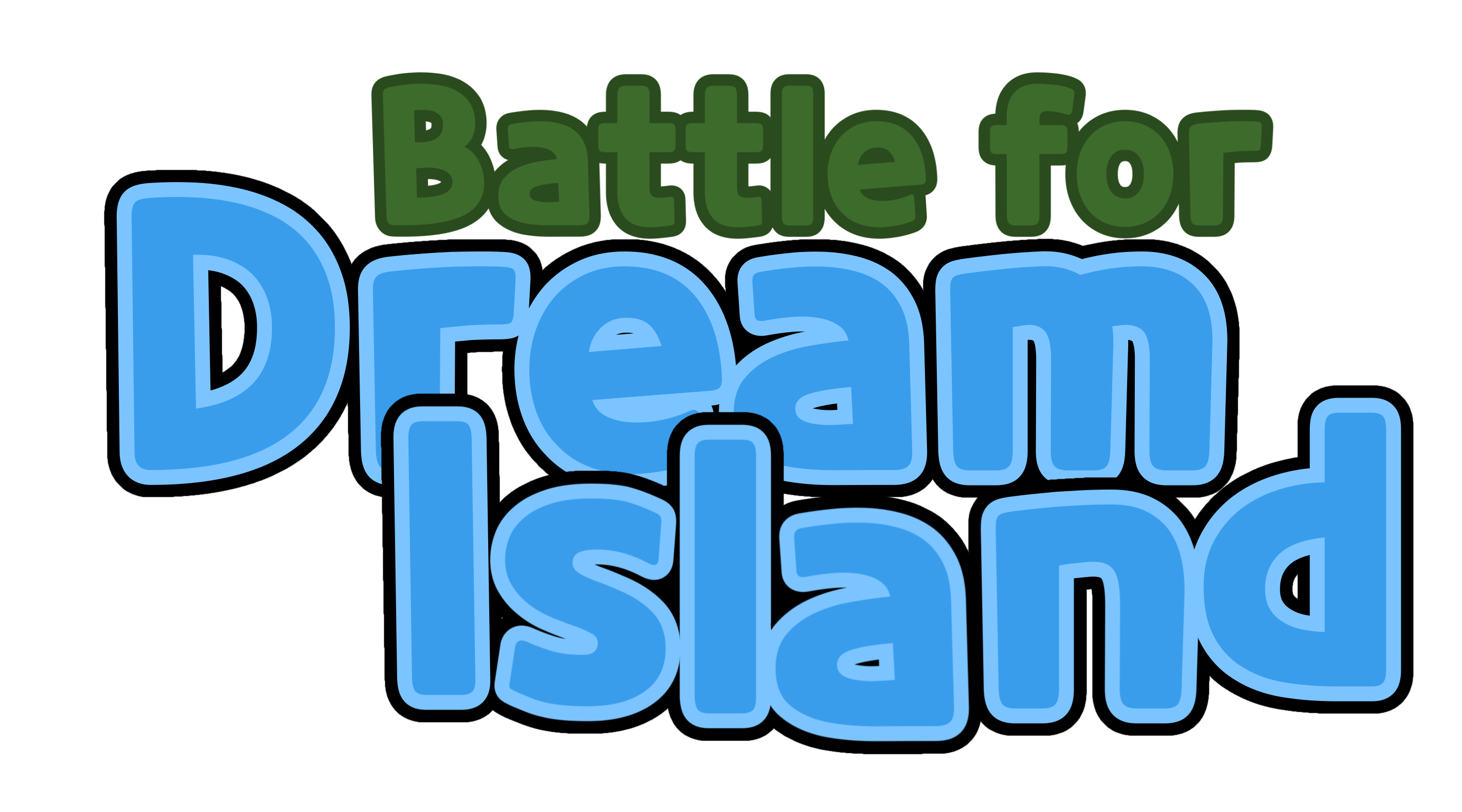 Battle for Dream Island Logo in Cookie Run Font by