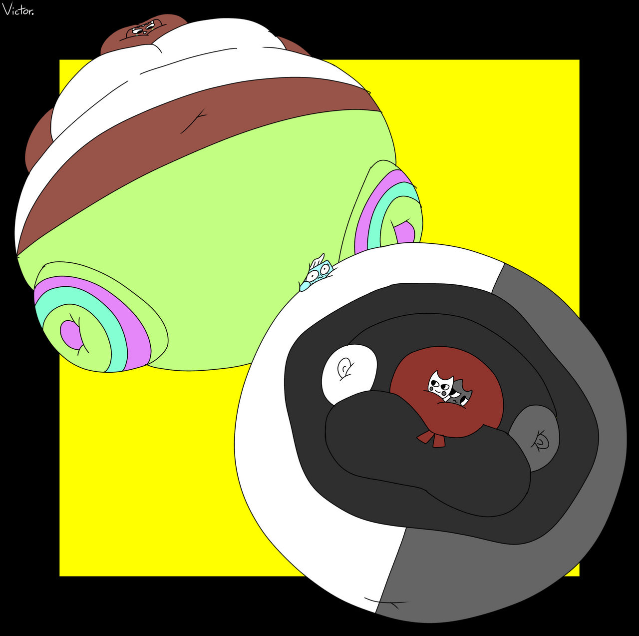 Inflated Cosmo and Razzle and Dazzle by VictorCalavera12 on DeviantArt