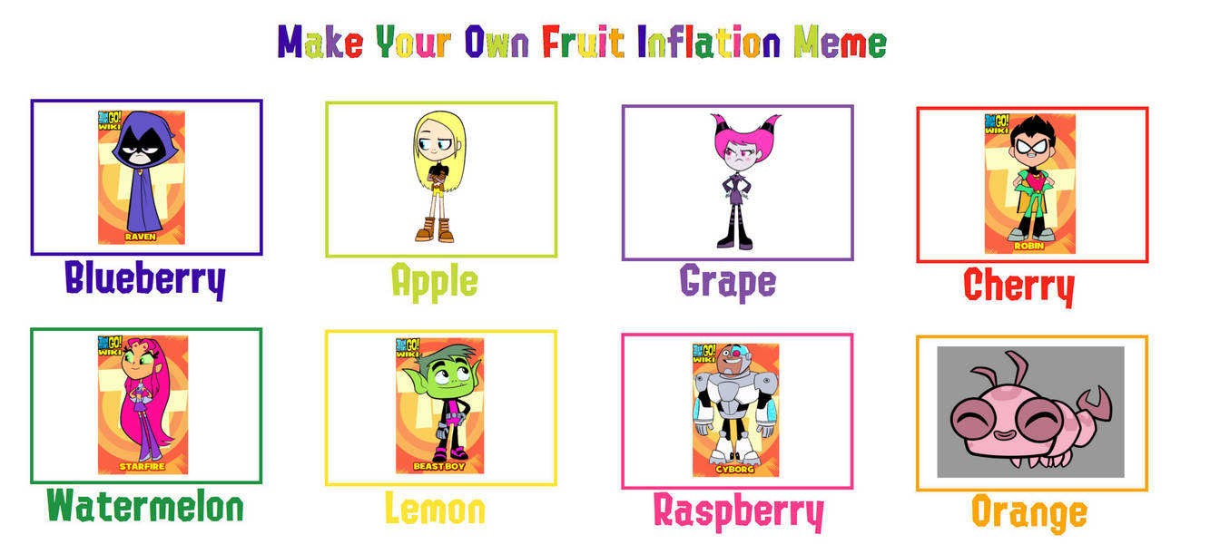 Victor Inflation Teen Titans Go Fruit Inflation Meme by VictorCalavera12 on DeviantArt
