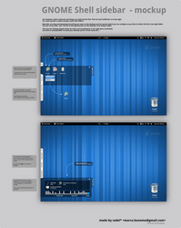 gnome-shell sidebar mockup
