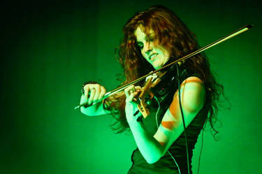 Hannah playing my  latest electric violin