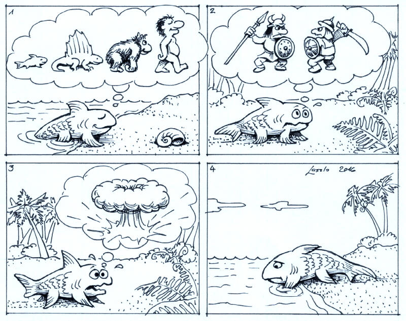 Evolution Cartoon by Skulpturen on DeviantArt