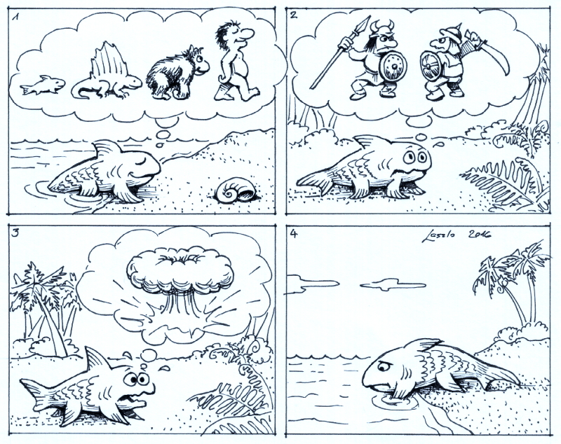 Evolution Cartoon by Skulpturen on DeviantArt