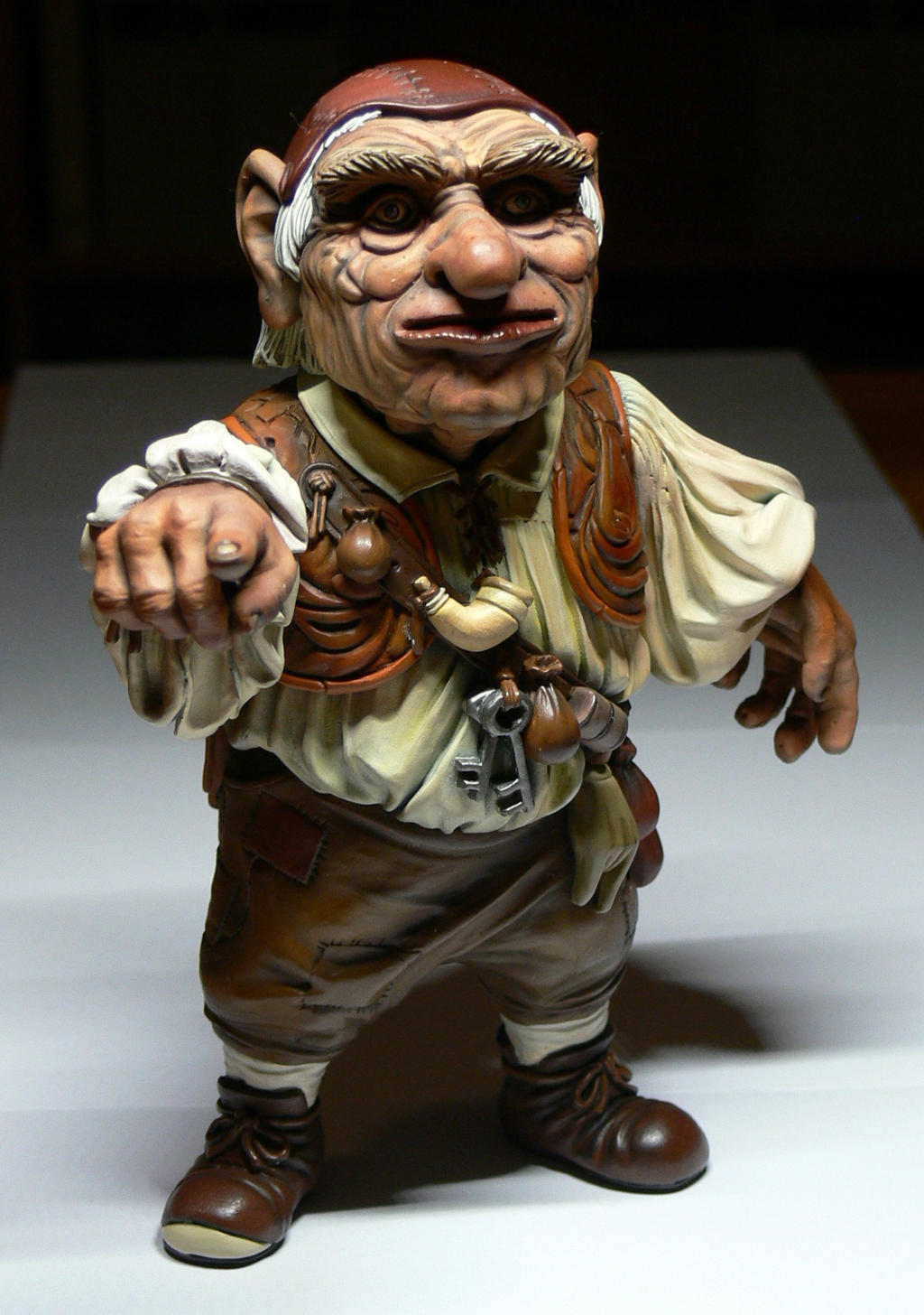 LABYRINTH Hoggle statue painted 1:6 scale front by Skulpturen on DeviantArt