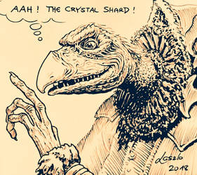 Skeksil sketch THE DARK CRYSTAL 2 COMIC