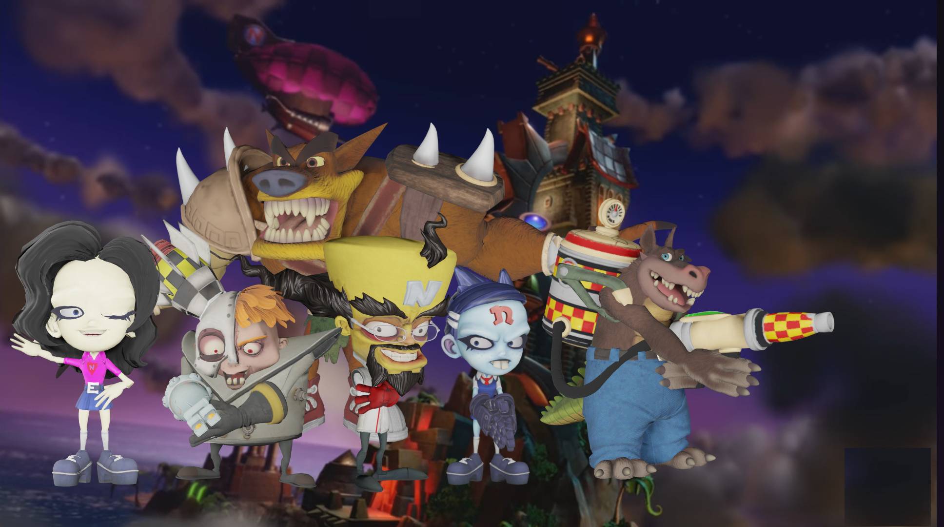 Neo Cortex Humans Dr.Neo Cortex team 2 by Mohamed0Ahmad on DeviantArt