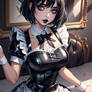 goth latex maid 1