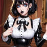 goth latex maid 16