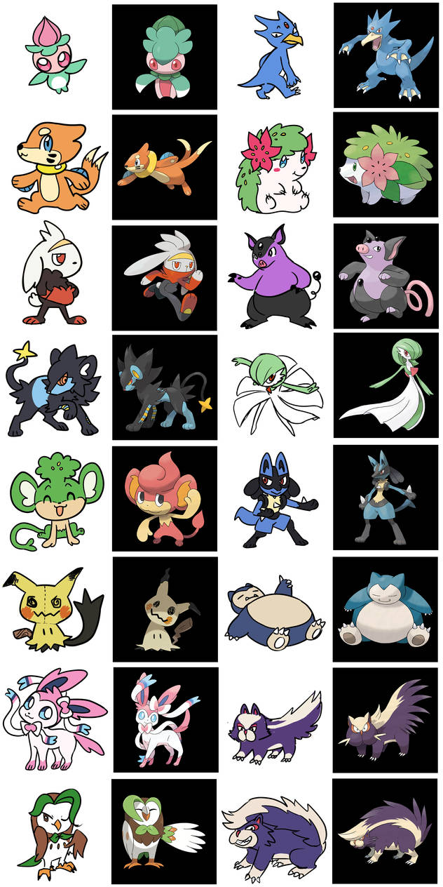 Pokemon from memory results by Flavia-Elric on DeviantArt