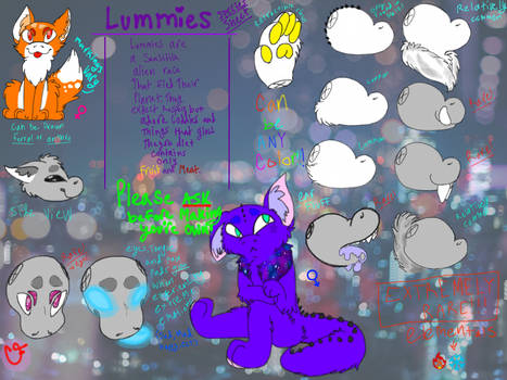 Lummies Species Sheet-Ask before making you're own